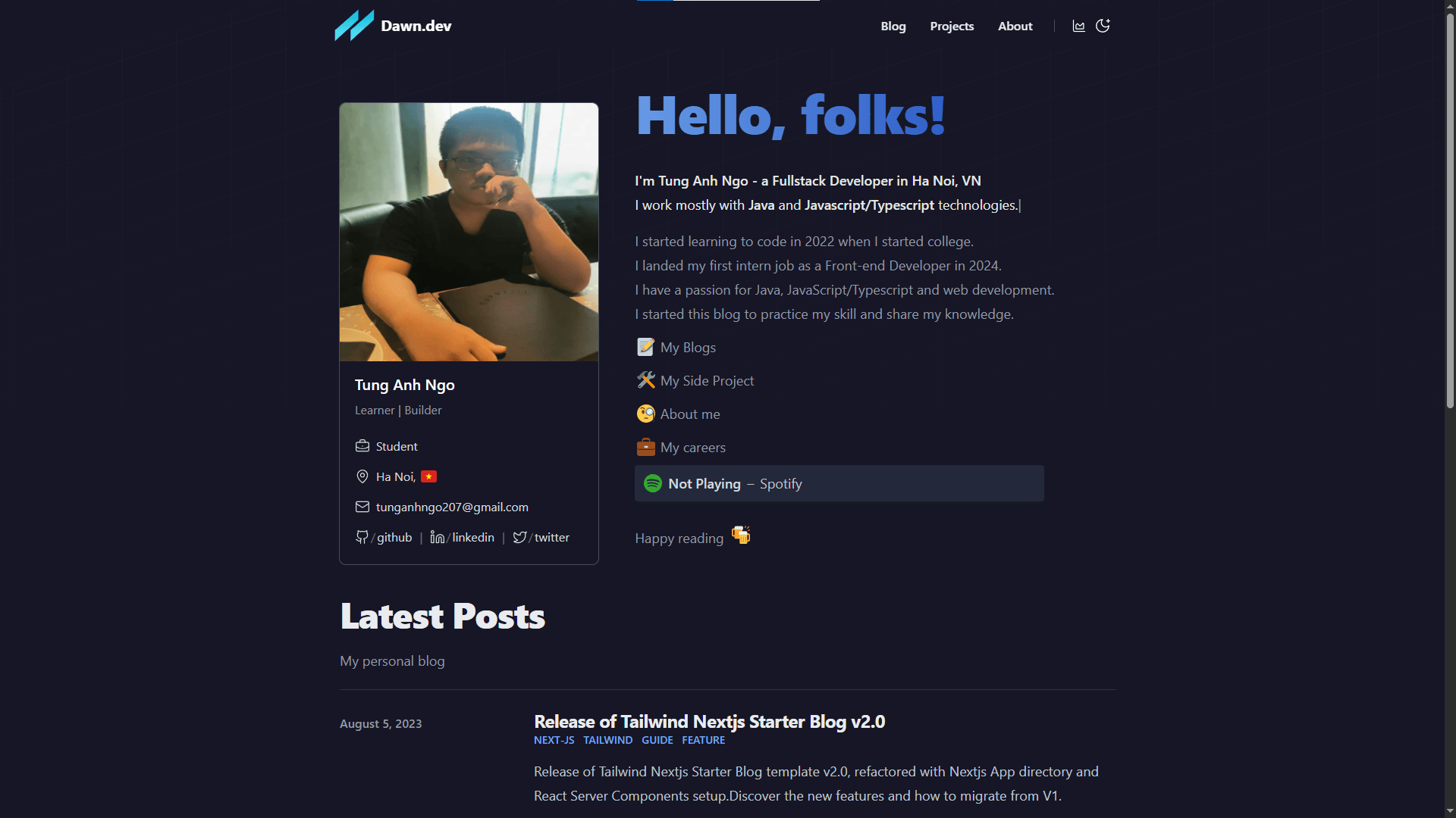 Personal website